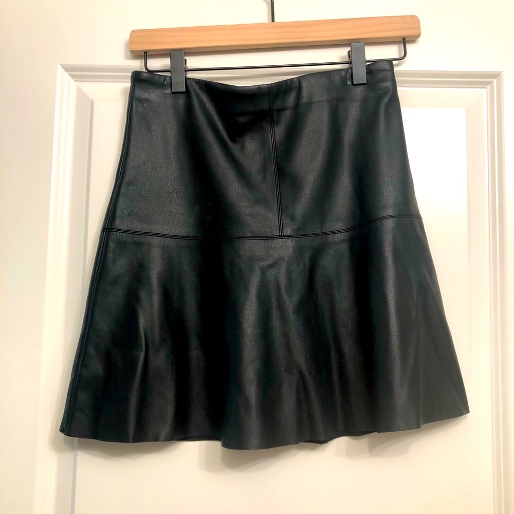 ASOS Black leather skirt